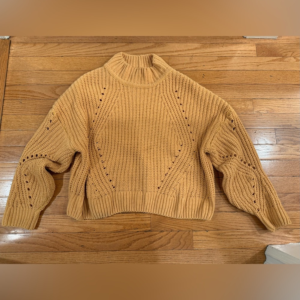 Hyfve size small golden knit sweater